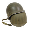 Casque M1, pattes fixes, 39th Inf. Regt., 9th Infantry Division, liner WESTINGHOUSE, A washers verts, Normandie