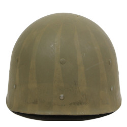 Casque M1, pattes fixes, 39th Inf. Regt., 9th Infantry Division, liner WESTINGHOUSE, A washers verts, Normandie