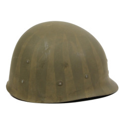 Helmet, M1, Fixed Loops, 39th Inf. Regt., 9th Infantry Division, WESTINGHOUSE Liner, Green A Washers, Normandy