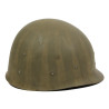 Casque M1, pattes fixes, 39th Inf. Regt., 9th Infantry Division, liner WESTINGHOUSE, A washers verts, Normandie