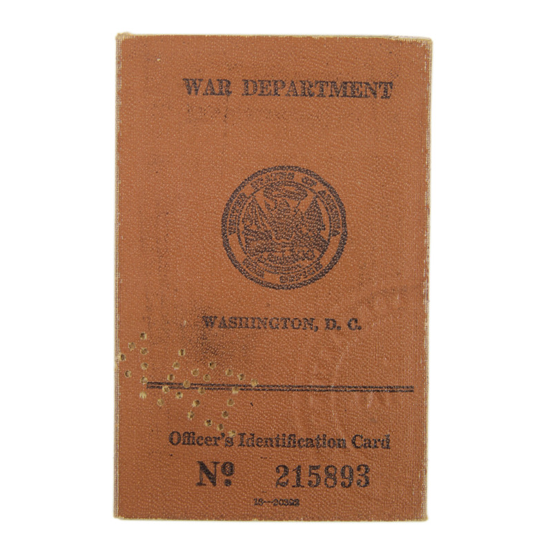 Card, Identification, Cpt. Myrwood Sutton, Co. C, 67th Medical Battalion, 1942