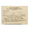 Carte d'identité, Cpt. Myrwood Sutton, Co. C., 67th Medical Battalion, ETO