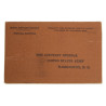 Carte d'identité, Cpt. Myrwood Sutton, Co. C., 67th Medical Battalion, ETO