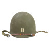 Casque M1, pattes fixes, liner MSA, Cpt. Albert Falther, Regimental Supply Officer, 5th Inf. Regt., 71st Infantry Division, ETO
