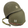 Casque M1, pattes fixes, liner MSA, Cpt. Albert Falther, Regimental Supply Officer, 5th Inf. Regt., 71st Infantry Division, ETO
