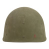 Casque M1, pattes fixes, liner MSA, Cpt. Albert Falther, Regimental Supply Officer, 5th Inf. Regt., 71st Infantry Division, ETO