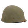 Casque M1, pattes fixes, liner MSA, Cpt. Albert Falther, Regimental Supply Officer, 5th Inf. Regt., 71st Infantry Division, ETO