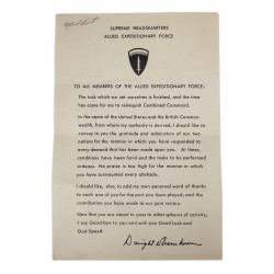 Statement, D-Day, General Dwight Eisenhower, June 5, 1944