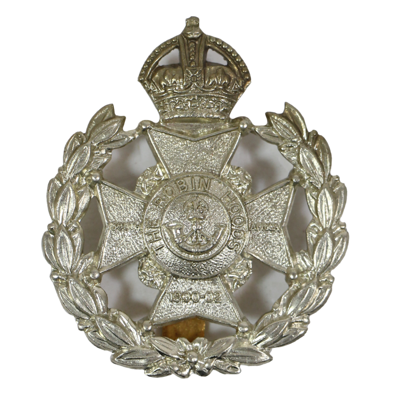 Badge, Cap, 7th (Robin Hood) Battalion, Sherwood Foresters, J.R. Gaunt B'Ham