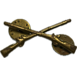 Insigne de col officier US Infantry, à pin's