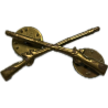 Insigne de col officier US Infantry, à pin's