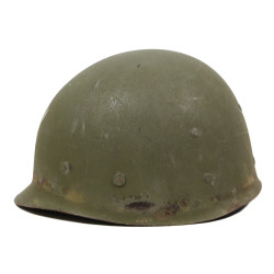 Casque M1, pattes fixes, camouflé, liner WESTINGHOUSE, US Navy