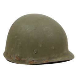 Casque M1, pattes fixes, camouflé, liner WESTINGHOUSE, US Navy