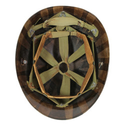 Casque M1, pattes fixes, camouflé, liner WESTINGHOUSE, US Navy