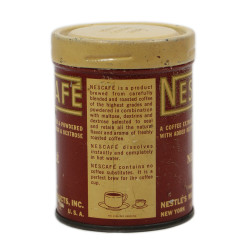 Boîte de café soluble, NESCAFÉ, ration Ten-in-One, vide