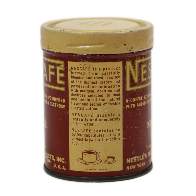Tin, Soluble Coffee, NESCAFÉ, Ration, Ten-in-One, Empty