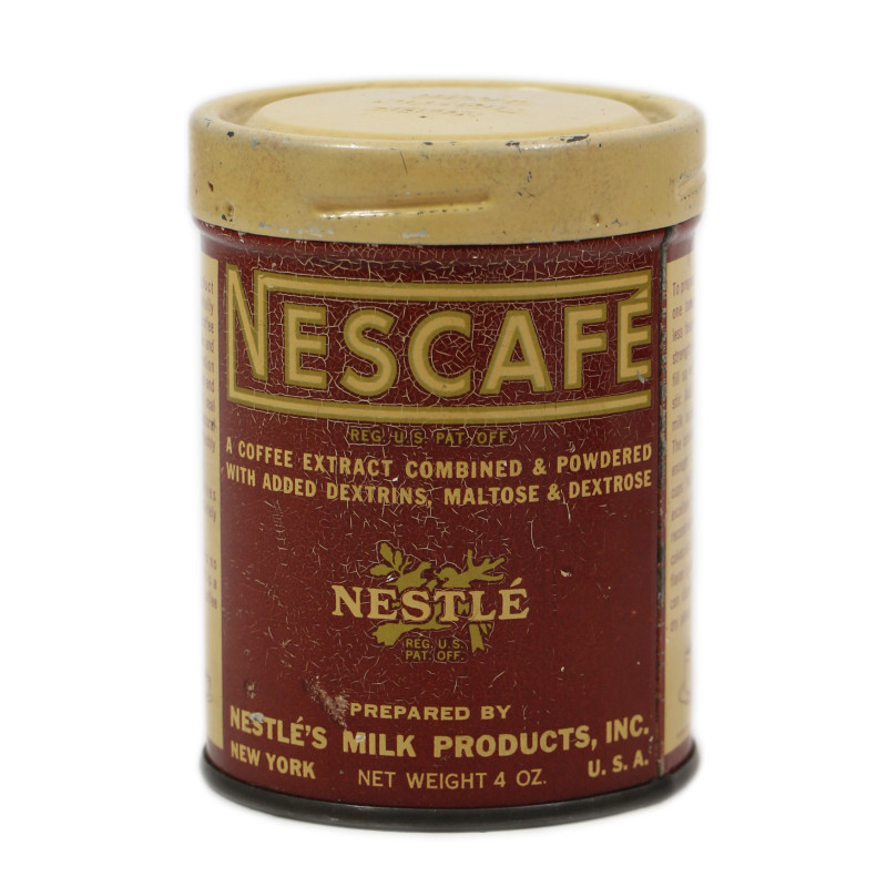 Tin, Soluble Coffee, NESCAFÉ, Ration, Ten-in-One, Empty