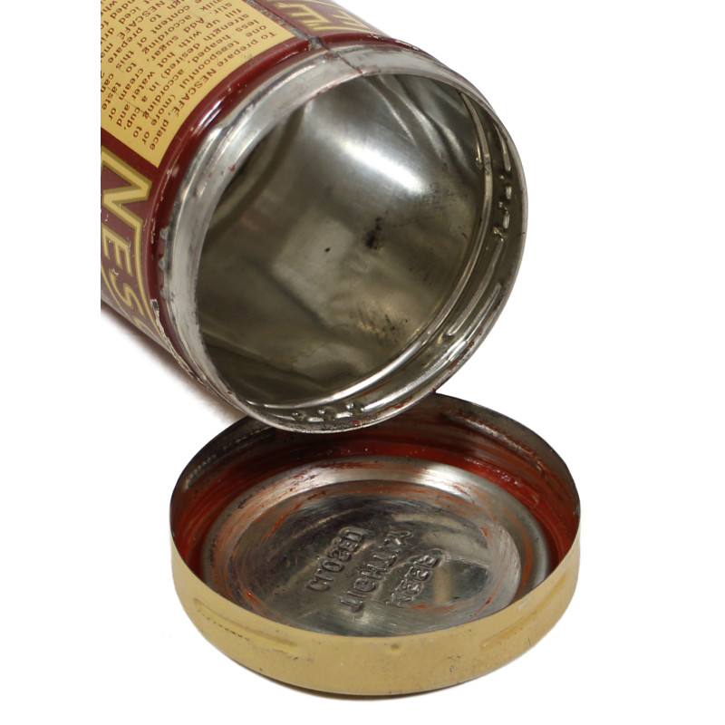 Boîte de café soluble, NESCAFÉ, ration Ten-in-One, vide