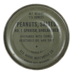 Boîte de conserve, cacahuètes, Salted Peanuts, ration, vide