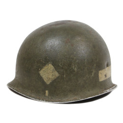 Helmet, M2, 2/501, 101st Airborne Division, INLAND Liner, Normandy, Holland, Bastogne