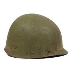 Helmet, M2, 2/501, 101st Airborne Division, INLAND Liner, Normandy, Holland, Bastogne