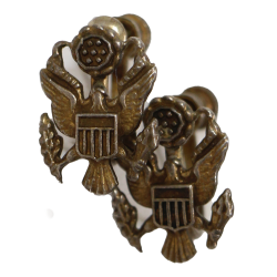 Earrings, US Army, Sweetheart, Sterling