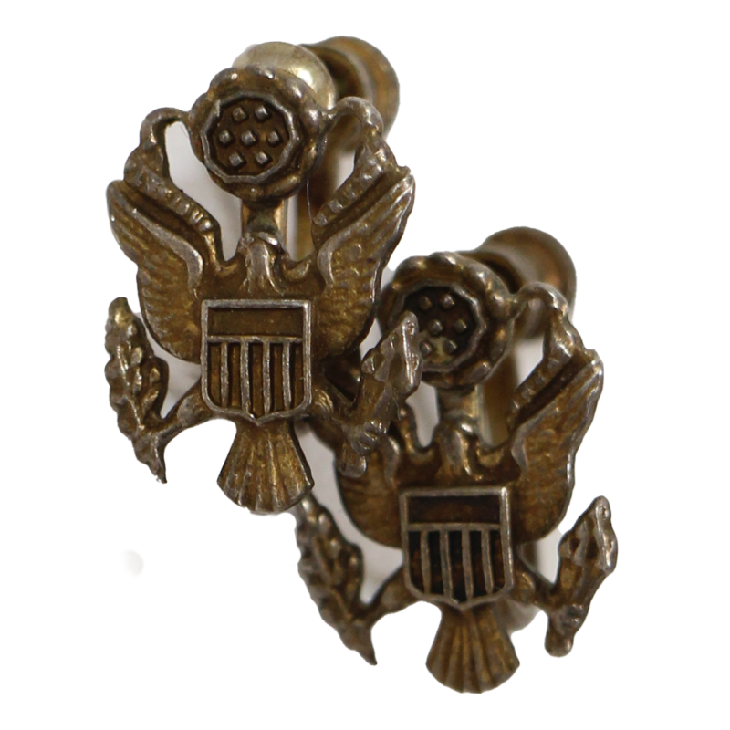 Earrings, US Army, Sweetheart, Sterling