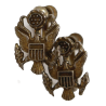 Boucles d'oreilles US Army, en argent