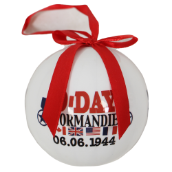 Christmas ornaments, D-Day 6.6.1944, White