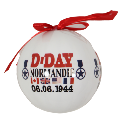Christmas ornaments, D-Day 6.6.1944, White