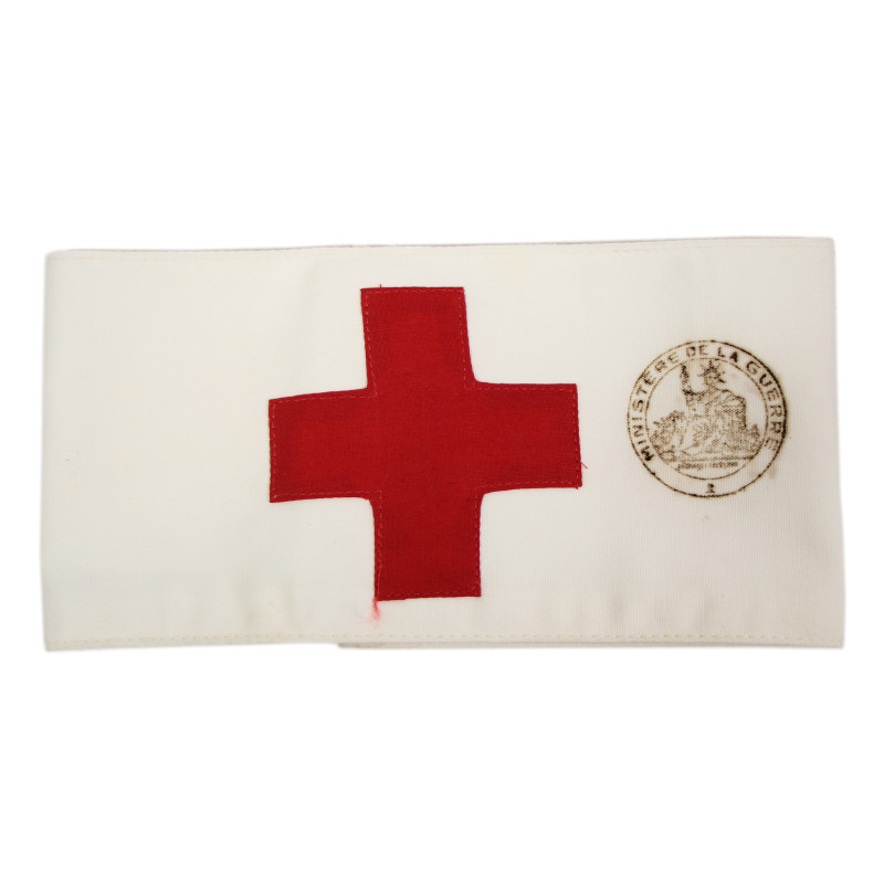 Armband, Medical, US Army, Markings, Geneva Convention and French War Ministry