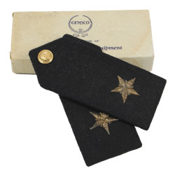 Pattes d'épaules, officier, US Navy, GEMSCO, avec boîte