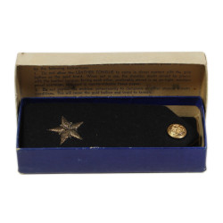 Pattes d'épaules, officier, US Navy, GEMSCO, avec boîte