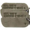 Dog Tags avec silencieux, Sgt. Leo Alt, Aerial Gunner, USAAF, israélite