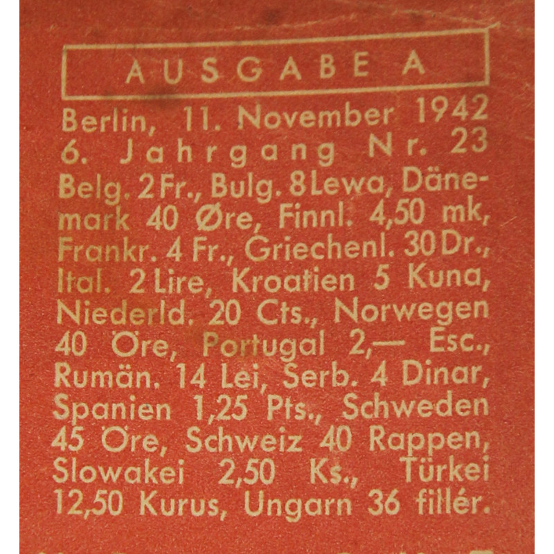 Magazine, Die Wehrmacht, November 11, 1942