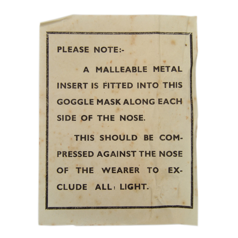 Goggles, Gunnery, Night Simulator, Royal Air Force, 1944