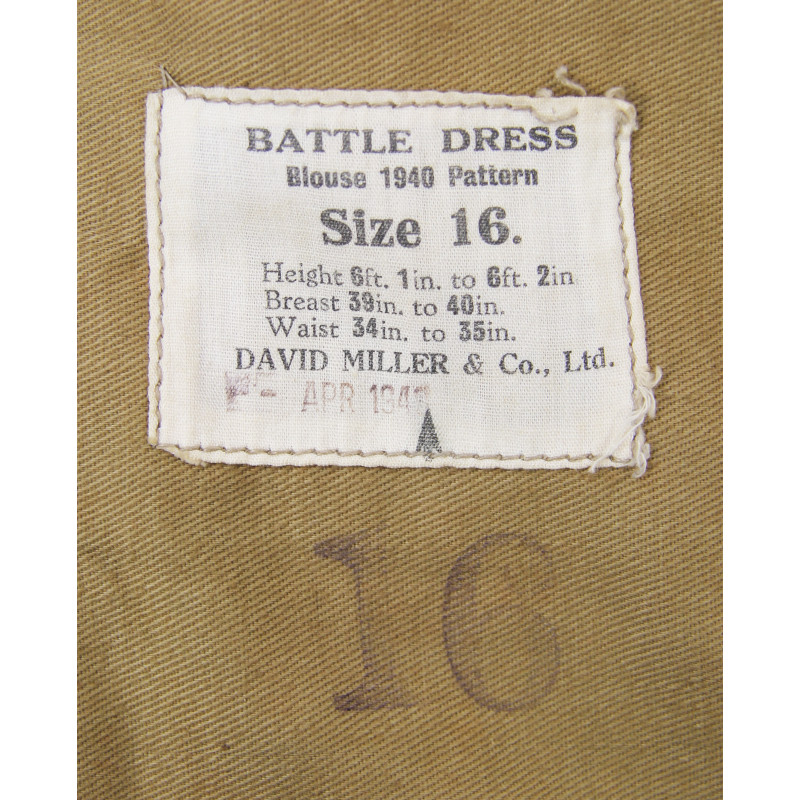 Blouse, Battledress, 1940 Pattern, Size No. 16, 1945