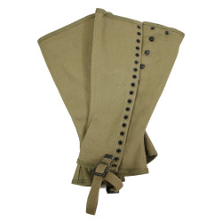 Guêtres en toile, US Army, 3L, FRASER PRODUCTS CO. 1941