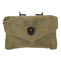 Pouch, First-Aid Packet, M-1942, J.S. & S. CO. 1943, with First-Aid Packet, Carlisle