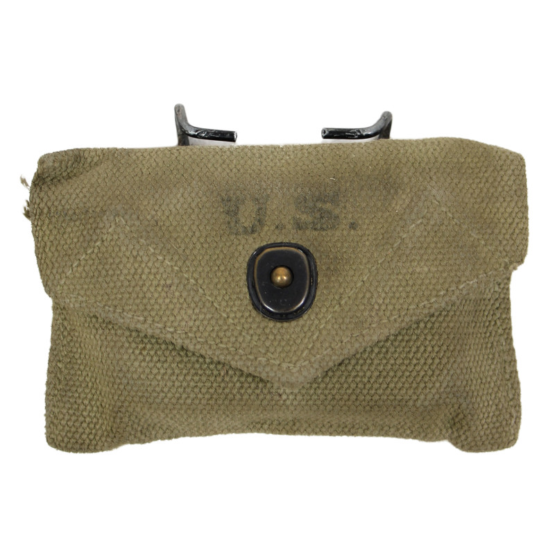 Pochette à pansement M-1942, J.S. & S. CO. 1943, avec pansement Carlisle