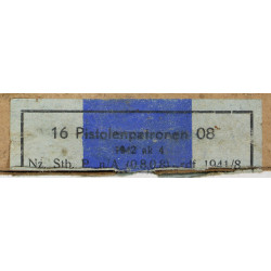 Boîte de cartouches allemandes, 9 mm, Normandie, 1942