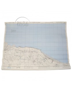 Map, Pointe du Hoc & Omaha Beach, Rangers, D-Day