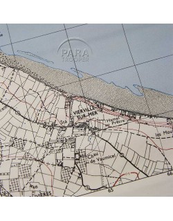 Map, Pointe du Hoc & Omaha Beach, Rangers, D-Day