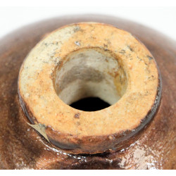 Grenade japonaise en céramique, Type 4, marron