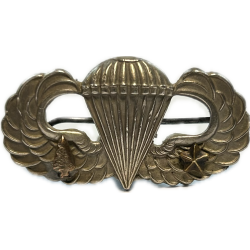 Badge, Parachutist's, 'Jump Wings', US Army, J. R. GAUNT, London, Pin Back