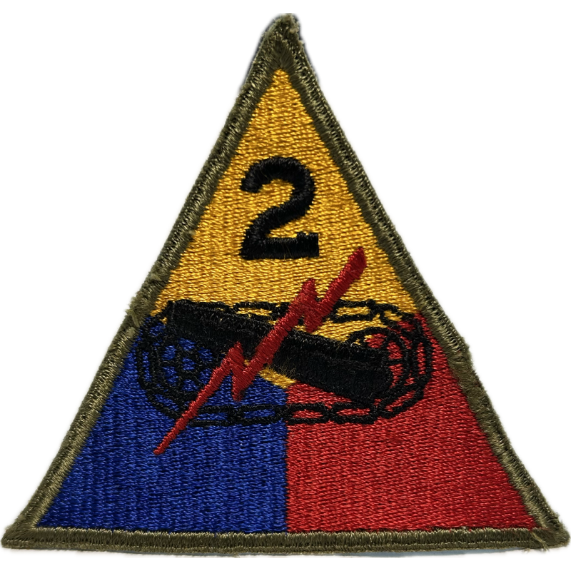Insigne, 2nd Armored Division, Omaha Beach, Carentan, Ardennes