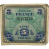 Billet d'invasion, 5 francs, 1944