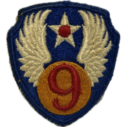 Patch, 9th Air Force, USAAF, Green Back, 1943