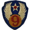 Patch, 9th Air Force, USAAF, Green Back, 1943