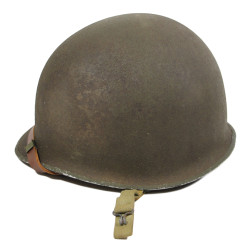 Casque M1, pattes fixes, liner Westinghouse, A washers verts